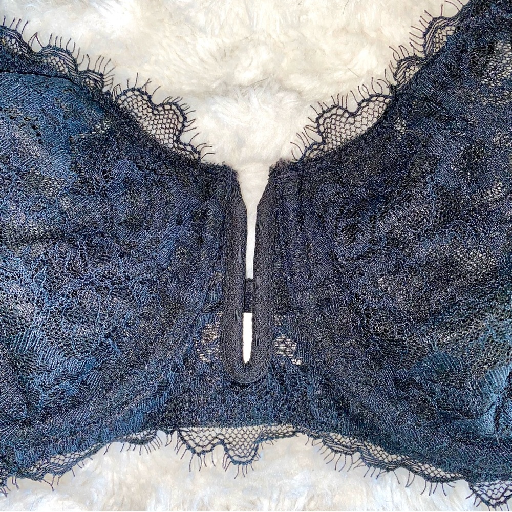 Auden Lace Unlined Balconette Bras, Set of 2, Black and Off-White, 36C - Picture 3 of 15